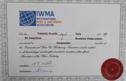 Certificate iwma